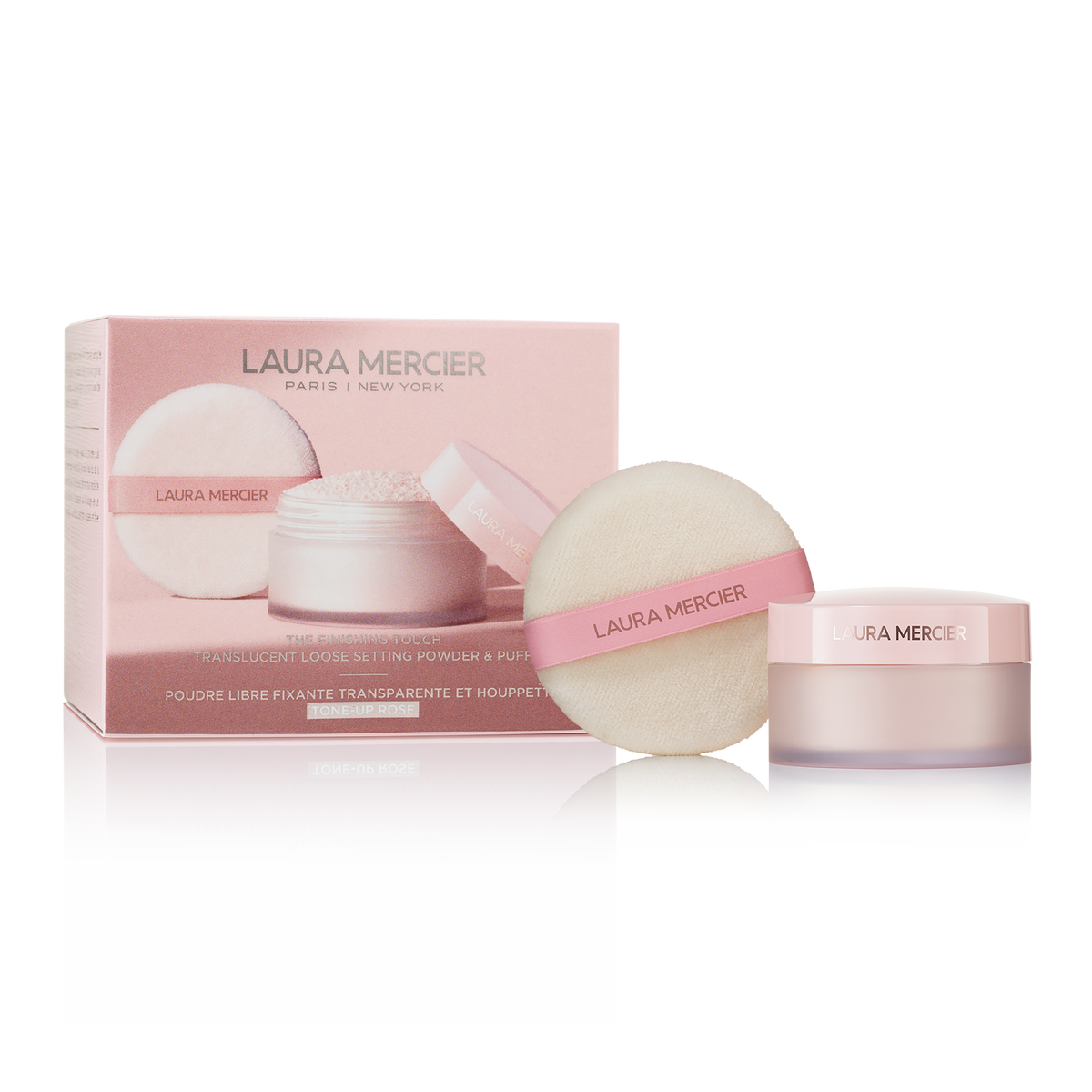 The Finishing Touch Translucent Loose Setting Powder & Puff Tone-Up Rose